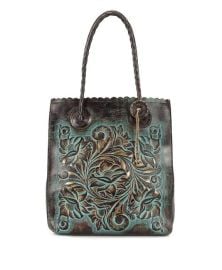 Cavo Tote - Tooled Turquoise  at Patricia Nash