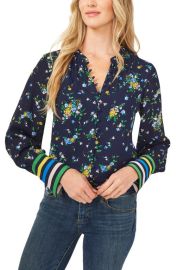 CeCe Bouquet Print Blouse at Nordstrom