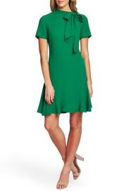 CeCe Bow Neck Short Sleeve Dress at Nordstrom