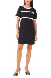 CeCe Bow Stripe Shift Dress at Nordstrom