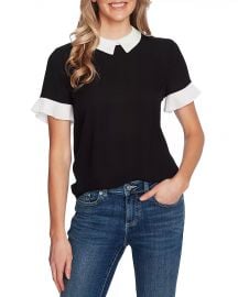 CeCe Color Blocked Collared Blouse   Bloomingdales at Bloomingdales