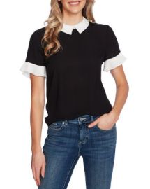 CeCe Color Blocked Collared Blouse   Bloomingdales at Bloomingdales