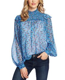 CeCe Ditsy-Print Ruffled Top   Reviews - Tops - Women - Macy s at Macys