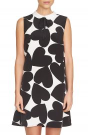 CeCe Heart Print A-Line Dress at Nordstrom