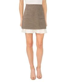 CeCe High Rise Ruffle Slip Mini Skirt at Dillards