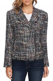 CeCe Multi Tweed Moto Jacket at Nordstrom