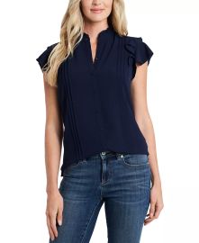 CeCe Pintuck Ruffled Blouse Reviews - Tops - Women - Macys at Macys