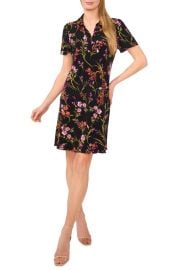 CeCe Print Polo Minidress at Nordstrom