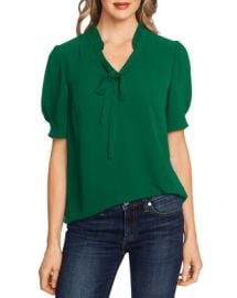 CeCe Ruffled Tie Neck Top Bloomingdales at Bloomingdales