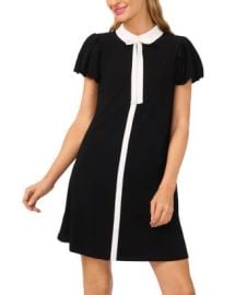 CeCe Tie Neck Puffed Sleeve Dress Bloomingdale39s at Bloomingdales