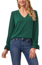 CeCe Tie Sleeve Top at Nordstrom