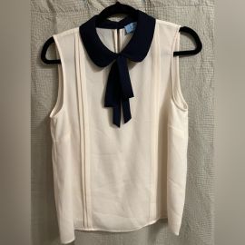 CeCe Tops Cece Collared Ivory Blouse Poshmark at Poshmark