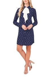 CeCe Tulip Ditsy Long Sleeve Shirt Dress at Nordstrom