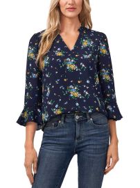 CeCe Womens Floral Ruffled Blouse Shop Premium Outlets at Shop Simon