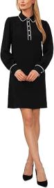 CeCe Womenx27s Scallop Trim Collared Dress at Womens Clothing store at Amazon