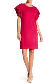 CeCe by Cynthia Steffe Ruffle Sleeve Knit Dress at Nordstrom Rack