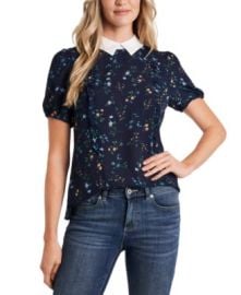 Cece Floral Print Collar Blouse at Macys