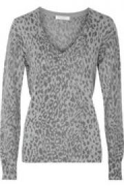 Cecile leopard-print cashmere sweater at The Outnet