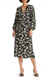 Cecilia Floral Print Midi Dress by Veronica Beard at Nordstrom