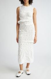 Cecilie Bahnsen Vanda Pansy Smocked Faille Midi Dress at Nordstrom