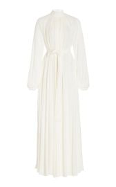 Cedric Dress in Silk Georgette Gabriela Hearst at Gabriela Hearst