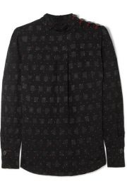 Cefinn - Printed jacquard blouse at Net A Porter