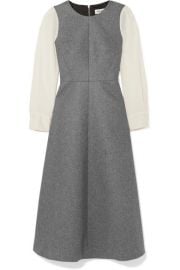 Cefinn - Tilda two-tone wool-blend midi dress at Net A Porter