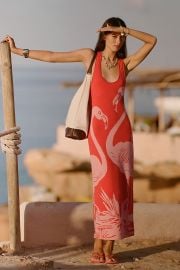 Celandine Flamingo Knit Midi Dress at Anthropologie