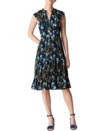 Celia Iris Print Pleated Dress by Whistles at Bloomingdales