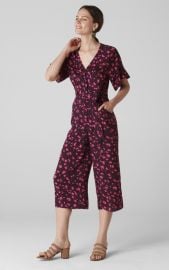 Celia Print Tie Front Jumpsuit at Whistles