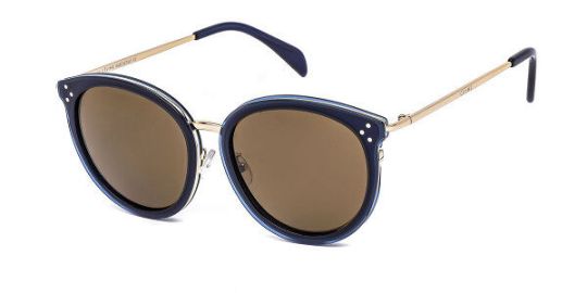 Celine CL40033F Asian Fit 88E Sunglasses in Gold Navy Blue  USA at SmartBuyGlasses 