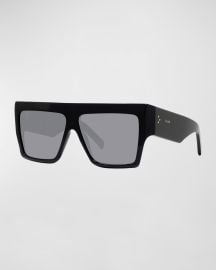 Celine Chunky Rectangle Acetate Sunglasses at Neiman Marcus