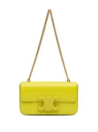 Celine Cuir Triomphe Chain Shoulder Bag at Farfetch