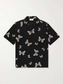 Celine Homme Convertible Collar Printed Woven Shirt at Mr Porter