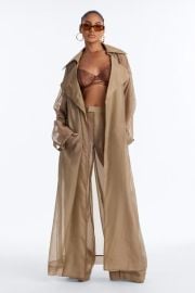 Celine Organza Trench Coat Fashion Nova at Fashion Nova