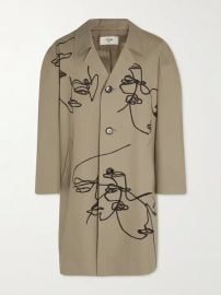 Celine Printed Cotton Gabardine Trench Coat at Mr Porter