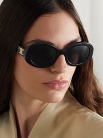 Celine Triomphe 52mm Oval Sunglasses at Net a Porter