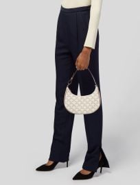 Celine Triomphe Coated Canvas Ava Shoulder Bag at The Real Real