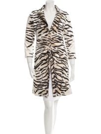 Celine Vintage Zebra Print Coat at The Real Real