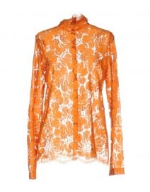 Celine orange blouse at Yoox