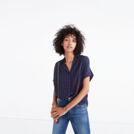 Central Drapey Shirt in Cornelia Stripe by Madewell at Madewell