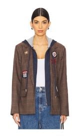 Central Park West Amari Plaid Dickie Blazer In Plaid at Revolve