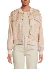 Central Park West Brocade Bomber Jacket at Saks Off 5th