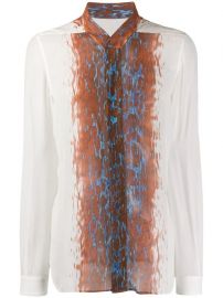 Central Print Round Neck Shirt by Rick Owens at Farfetch