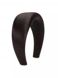 Cerchietto Wide Padded Satin Headband at Saks Fifth Avenue