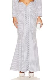 Ceren Ocak Mermaid Skirt In Blue Striped at Revolve