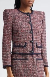 Ceres Metallic Cotton Blend Tweed Jacket at Nordstrom Rack