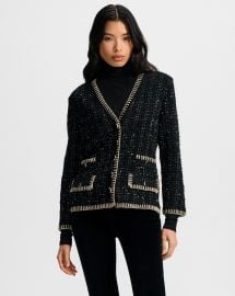 Ceriani Tweed Jacket in Black at Veronica Beard