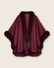 Cervinia Fur Cape Classic Length SofiaCashmere at Sofia Cashmere