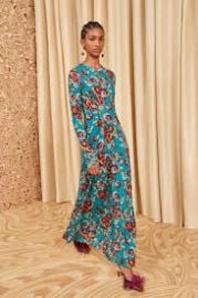 Ceryse Dress in Jade Floral at Ulla Johnson